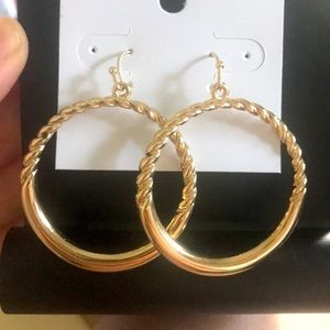 WHBM gold earrings